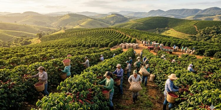 Arabica Coffee Futures Slide as Brazil’s Record Crop Reshapes Global Market Outlook