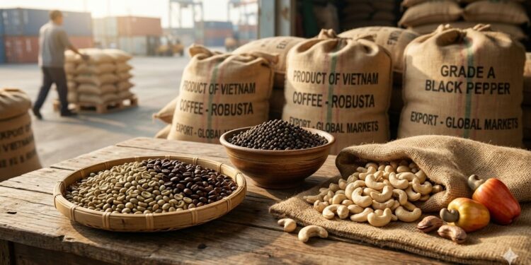 Vietnam’s Agricultural Powerhouse: How Coffee, Pepper, and Cashew Are Reshaping Global Commodity Markets