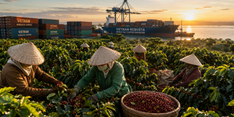 Vietnam Drives Global Robusta Coffee Exports to Record High as Market Dynamics Shift